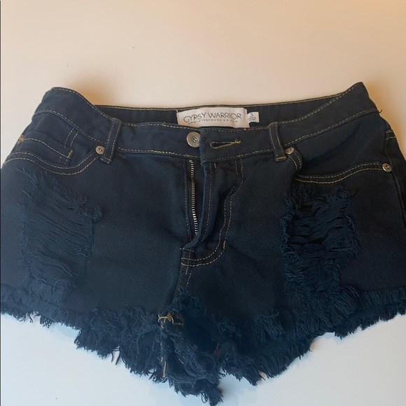 Pacsun Dark Denim Shorts - Picture 1 of 4